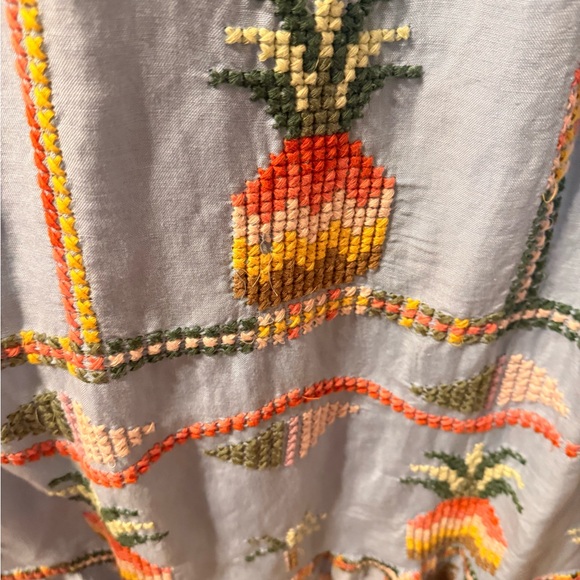 FARM Rio Light Blue Embroidered Maxi Dress - Picture 3 of 12